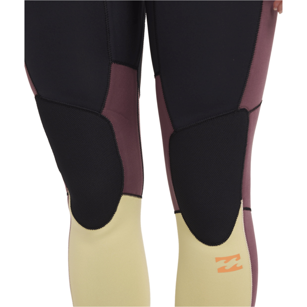 2026 Billabong Kvinders Synergy Naturlig 4/3mm Chest Zip Våddragt 24BW193515 - Grey Violet